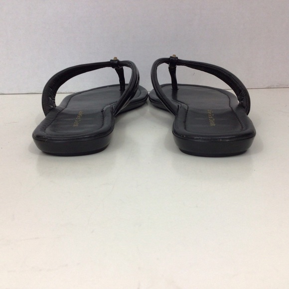 Marc Fisher Black Thong Sandals, 7 1/2M - Picture 3 of 8